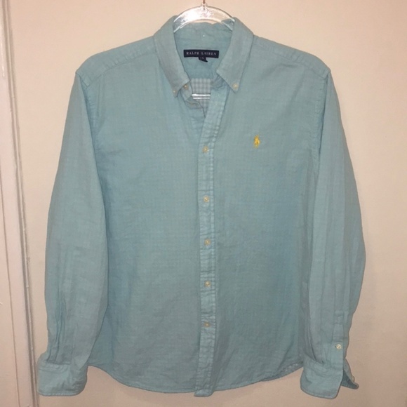 Ralph Lauren Button Down Polo Size L -Gently Worn - Picture 1 of 5